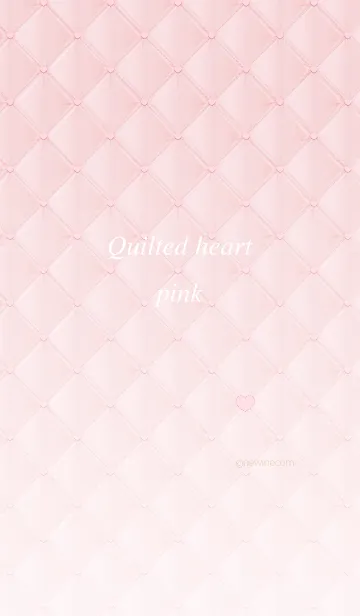 [LINE着せ替え] Quilted heart pinkの画像1