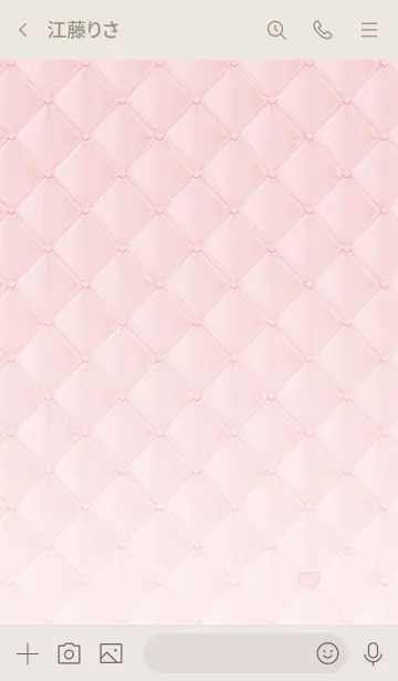 [LINE着せ替え] Quilted heart pinkの画像3