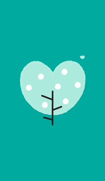 [LINE着せ替え] Lovely heart tree (Crayon version) 16の画像1