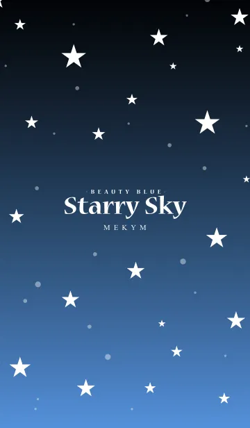 [LINE着せ替え] - Starry Sky Beauty Blue -の画像1