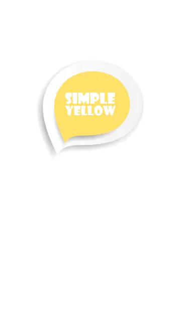 [LINE着せ替え] Yellow Button In White (jp)の画像1