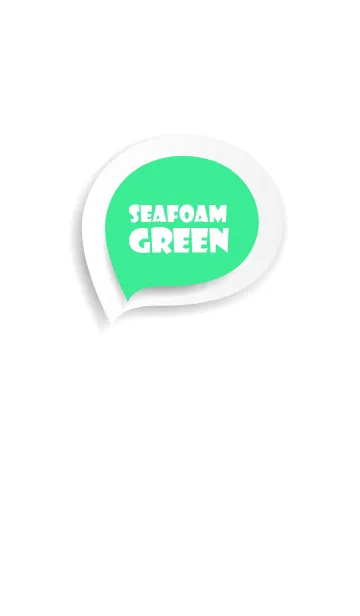 [LINE着せ替え] Seafoam Green Button In White (jp)の画像1