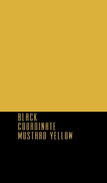 [LINE着せ替え] ブラックコーデ*マスタードイエローの画像1