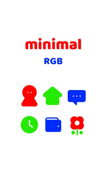 [LINE着せ替え] minimal RGBの画像1