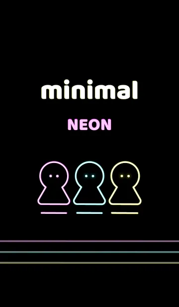 [LINE着せ替え] minimal neonの画像1