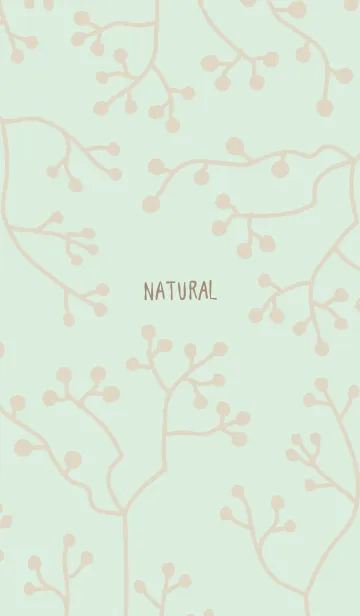 [LINE着せ替え] ナチュラル 枝 グリーンの画像1