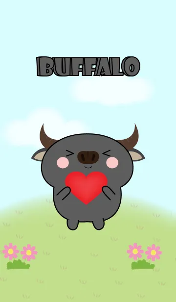 [LINE着せ替え] My Cute Buffalo Theme (jp)の画像1