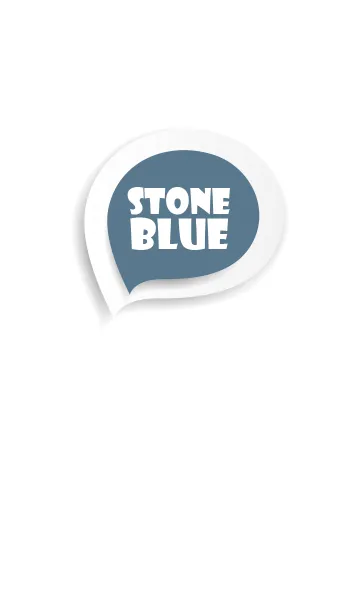 [LINE着せ替え] Stone Blue Button In White (jp)の画像1