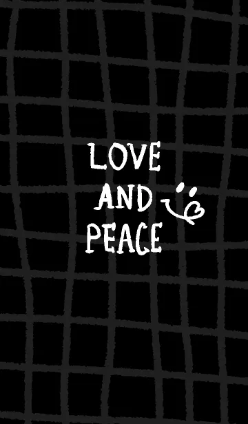 [LINE着せ替え] 手書きチェック スマイル 黒8の画像1