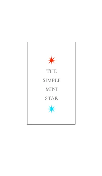 [LINE着せ替え] ザ シンプル ミニ スター 17の画像1