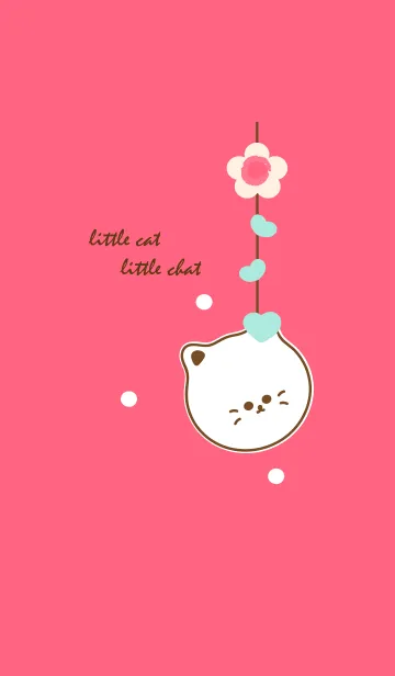 [LINE着せ替え] little cat with little heart 24の画像1