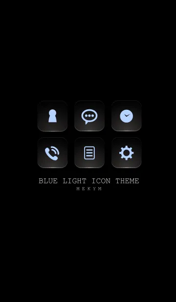 [LINE着せ替え] BLUE LIGHT ICON THEME -SWITCH- 13の画像1