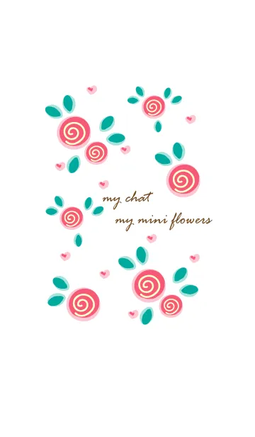 [LINE着せ替え] My chat my mini flowers 9の画像1