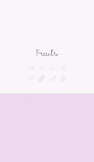 Fruits lilac pinkの着せ替えメイン画像