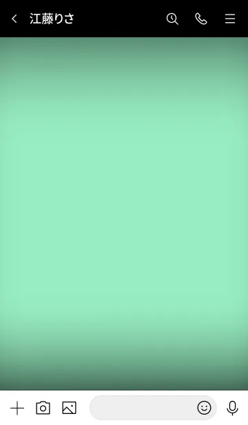 [LINE着せ替え] Mint Green Neon Theme Vr.4 (jp)の画像3