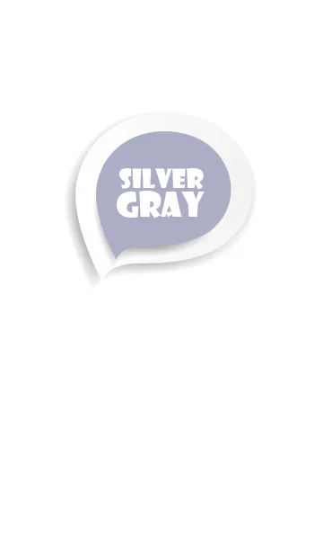 [LINE着せ替え] Silver Grey Button In White (jp)の画像1