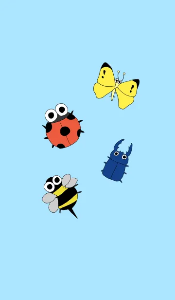 [LINE着せ替え] ゆるゆる！虫の着せ替えの画像1