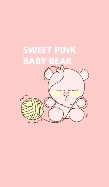 [LINE着せ替え] Sweet pink baby bear 48の画像1