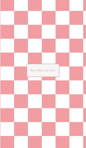 [LINE着せ替え] Checkered Rose Pink and white.の画像1