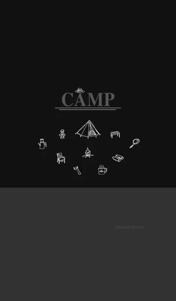 [LINE着せ替え] CAMP gray blackの画像1