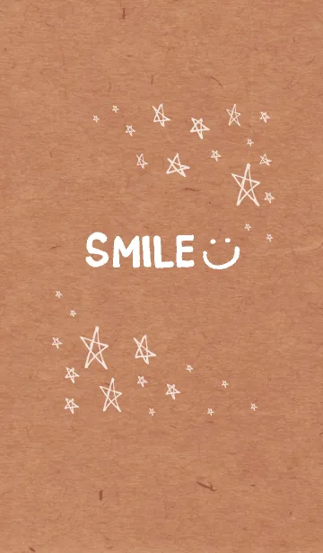 [LINE着せ替え] クラフト紙手書き白星13の画像1