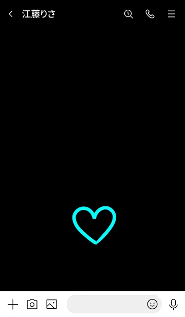 [LINE着せ替え] シンプル ハート 013の画像3