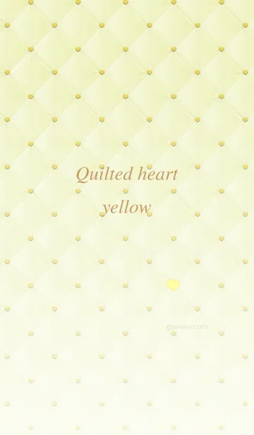 [LINE着せ替え] Quilted heart yellowの画像1