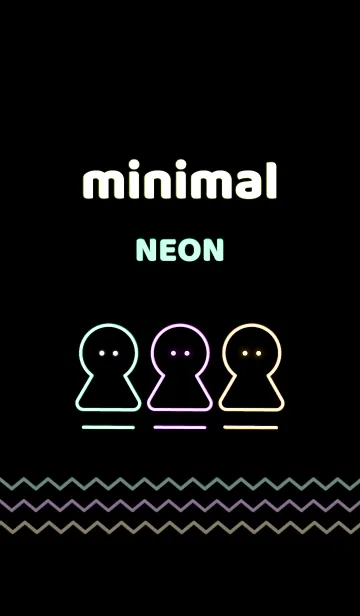 [LINE着せ替え] minimal neon 2の画像1