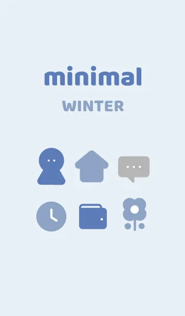 [LINE着せ替え] minimal winterの画像1