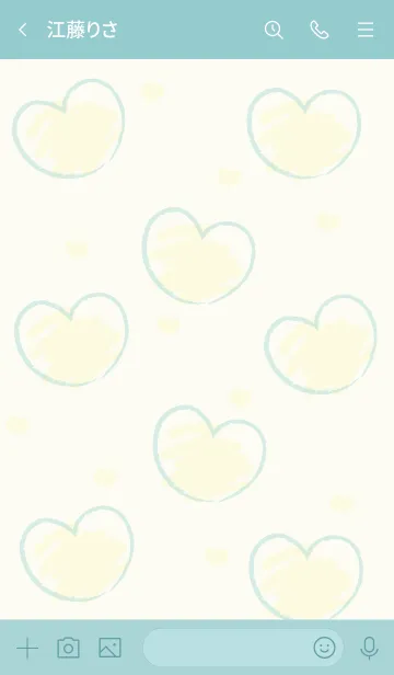 [LINE着せ替え] Sweet mini heart new version 18の画像3