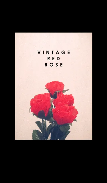 [LINE着せ替え] Vintage Red rose_3の画像1