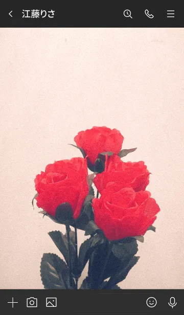 [LINE着せ替え] Vintage Red rose_3の画像3