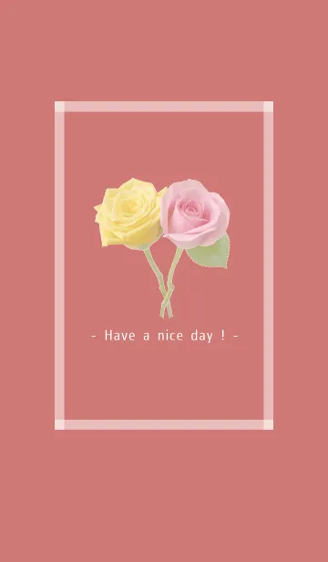 Pink ＆ Yellow Rose Theme -10-の着せ替えメイン画像
