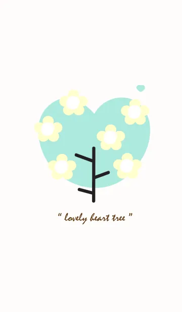 [LINE着せ替え] Lovey heart tree with lovely flower 32の画像1