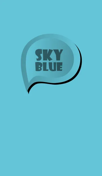 [LINE着せ替え] Sky Blue Button (jp)の画像1