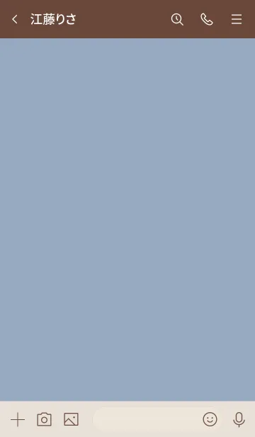 [LINE着せ替え] 大人のシンプルハート =blue gray=の画像3