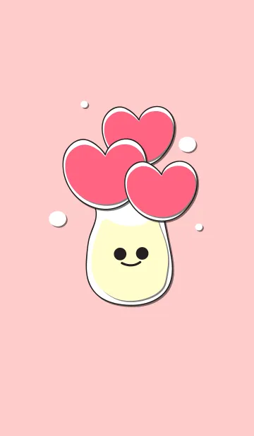 [LINE着せ替え] Heart flower in the smily vase 24の画像1