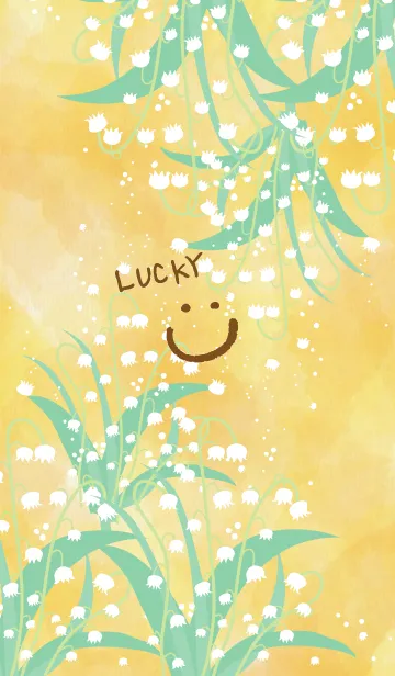 [LINE着せ替え] スズラン 黄色5の画像1