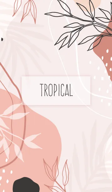 [LINE着せ替え] Abstract Tropical (Hint Of Grey)の画像1