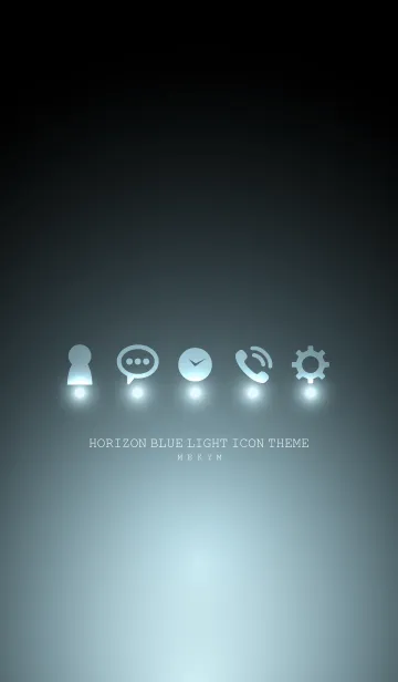 [LINE着せ替え] HORIZON BLUE LIGHT ICON THEMEの画像1