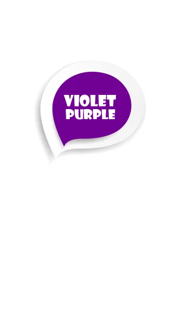 [LINE着せ替え] Violet Purple Button In White (jp)の画像1