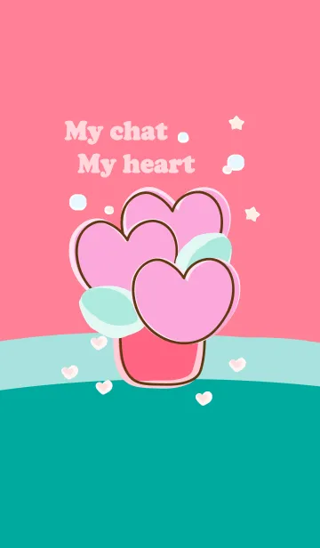 [LINE着せ替え] My chat my heart flower 10の画像1