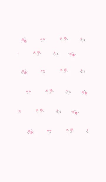[LINE着せ替え] ピンクの小花柄の着せ替えの画像1
