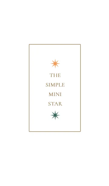 [LINE着せ替え] ザ シンプル ミニ スター 19の画像1