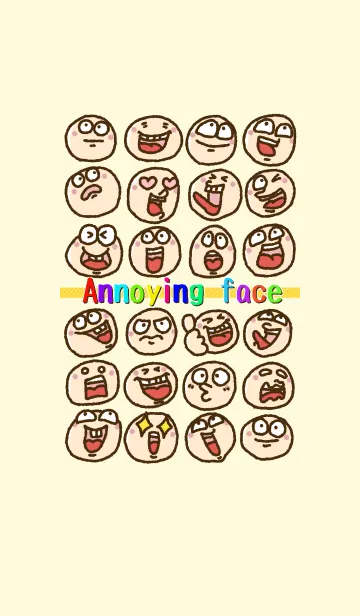 [LINE着せ替え] Annoying faceの画像1