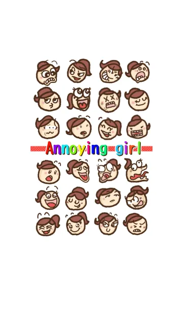 [LINE着せ替え] Annoying girlの画像1