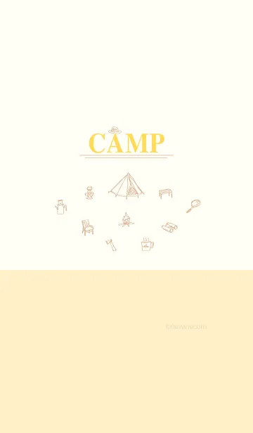 [LINE着せ替え] CAMP gold beigeの画像1