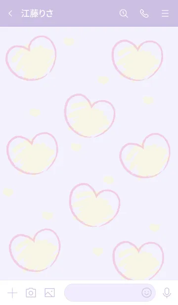 [LINE着せ替え] Sweet mini heart new version 19の画像3