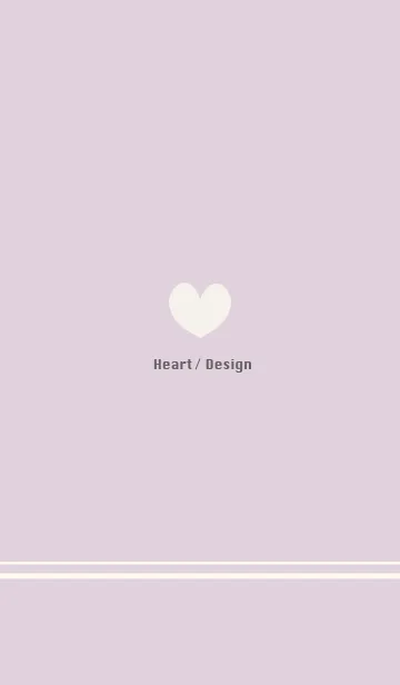 [LINE着せ替え] Heart / Design -purple-の画像1