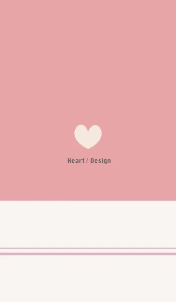 [LINE着せ替え] Heart / Design - strawberry-の画像1